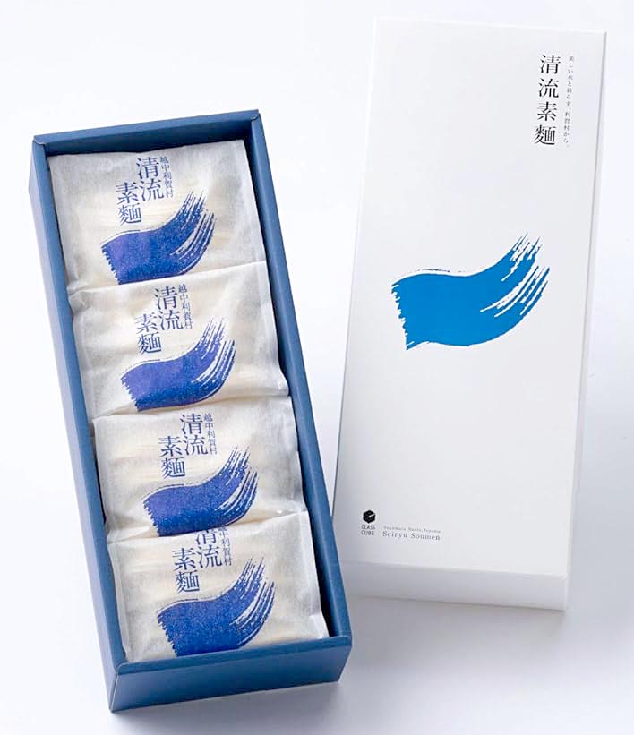 越中利賀村 清流素麺(グラスキューブ)
